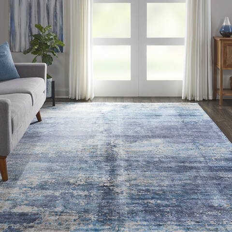 Nourison Safari Dreams Blue 80 X 110 Area Rug 805-113738 Image 4