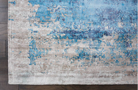 Nourison Safari Dreams Blue 90 X 120 Area Rug 805-113739 Image 1