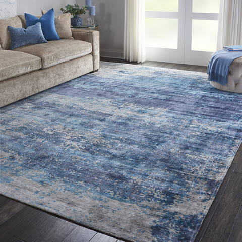 Nourison Safari Dreams Blue 90 X 120 Area Rug 805-113739 Image 6
