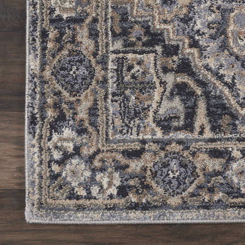 Nourison Moroccan Celebration Blue Runner 22 X 76 Area Rug 805-113742 Image 1
