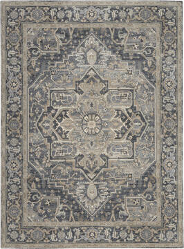 Nourison Moroccan Celebration Blue Rectangle 8x10 ft Polyester Carpet 113745