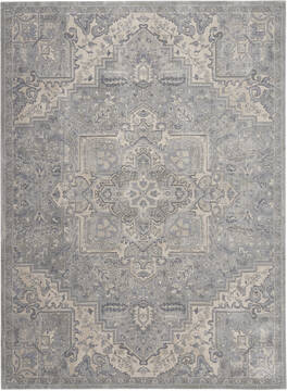 Nourison Moroccan Celebration Grey Rectangle 8x10 ft Polyester Carpet 113750