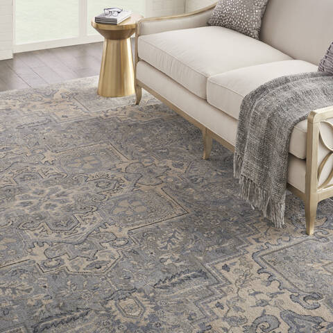 Nourison Moroccan Celebration Grey 93 X 129 Area Rug 805-113751 Image 4