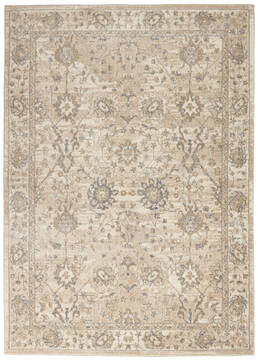 Nourison Moroccan Celebration Beige Rectangle 5x7 ft Polyester Carpet 113758