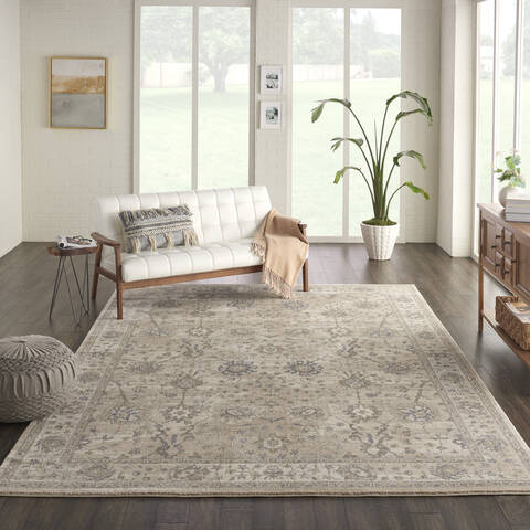 Nourison Moroccan Celebration Beige 93 X 129 Area Rug 805-113761 Image 3