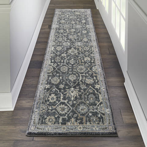 Nourison Moroccan Celebration Blue Runner 22 X 76 Area Rug 805-113762 Image 3
