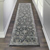 Nourison Moroccan Celebration Blue Runner 22 X 76 Area Rug 805-113762 Thumb 3