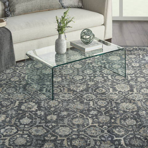 Nourison Moroccan Celebration Blue 93 X 129 Area Rug 805-113766 Image 4