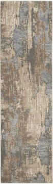 Nourison Moroccan Celebration Grey Runner 6 to 9 ft Polyester Carpet 113767