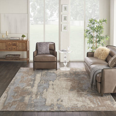 Nourison Moroccan Celebration Grey 93 X 129 Area Rug 805-113771 Image 3