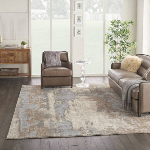 Nourison Moroccan Celebration Grey 93 X 129 Area Rug 805-113771 Image 5