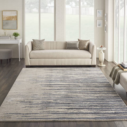 Nourison Moroccan Celebration Blue 93 X 129 Area Rug 805-113776 Image 3