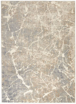 Nourison Sahara Beige Rectangle 4x6 ft Polyester Carpet 113795