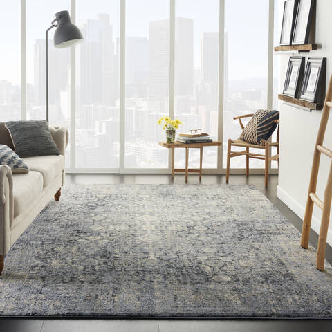 Nourison Moroccan Celebration Grey 93 X 129 Area Rug 805-113804 Image 3