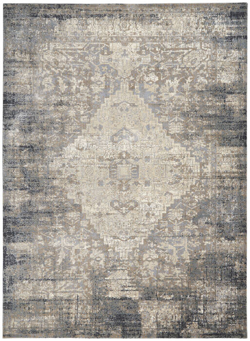 Nourison Moroccan Celebration Grey 93 X 129 Area Rug 805-113806 Image 0
