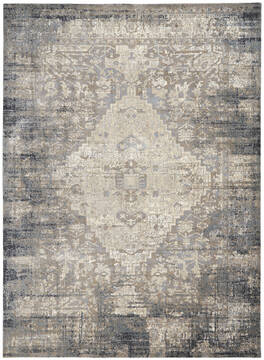 Nourison Moroccan Celebration Grey Rectangle 9x13 ft Polyester Carpet 113806