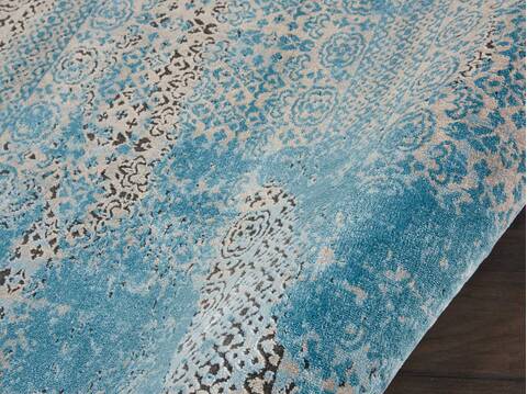Nourison Karma Blue Round 710 X 710 Area Rug 805-113810 Image 2
