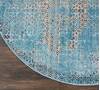 Nourison Karma Blue Round 710 X 710 Area Rug 805-113810 Thumb 1