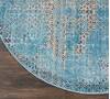 Nourison Karma Blue Round 710 X 710 Area Rug  805-113810 Thumb 1