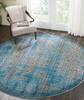 Nourison Karma Blue Round 710 X 710 Area Rug 805-113810 Thumb 3