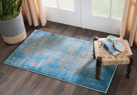 Nourison Karma Blue 22 X 39 Area Rug 805-113811 Image 4