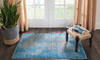 Nourison Karma Blue 22 X 39 Area Rug  805-113811 Thumb 3