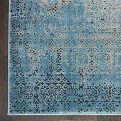 Nourison Karma Blue 67 X 96 Area Rug 805-113813 Image 1
