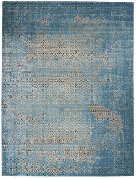 Nourison Karma Blue Rectangle 7x10 ft Polypropylene Carpet 113813