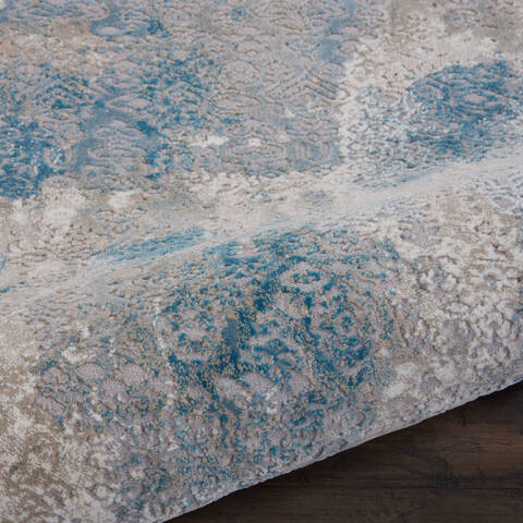 Nourison Karma Beige Runner 22 X 76 Area Rug 805-113815 Image 2