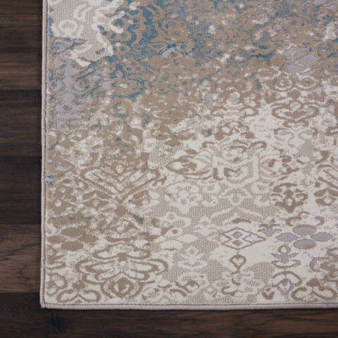Nourison Karma Beige 93 X 129 Area Rug 805-113819 Image 1