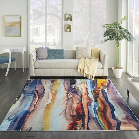 Nourison Le Reve Multicolor 79 X 99 Area Rug 805-113822 Image 3