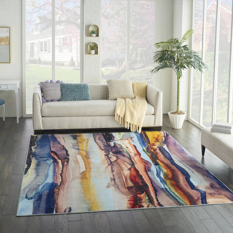 Nourison Le Reve Multicolor 79 X 99 Area Rug 805-113822 Image 5