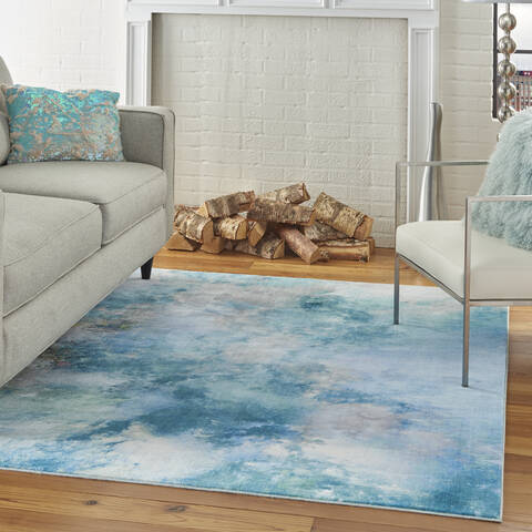 Nourison Le Reve Blue 53 X 73 Area Rug 805-113825 Image 5