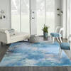 Nourison Le Reve Blue 79 X 99 Area Rug  805-113826 Thumb 3