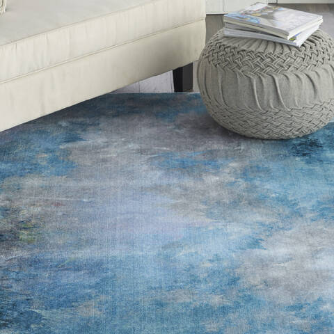 Nourison Le Reve Blue 90 X 120 Area Rug 805-113827 Image 4