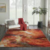 Nourison Le Reve Red 79 X 99 Area Rug  805-113838 Thumb 3