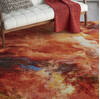 Nourison Le Reve Red 79 X 99 Area Rug  805-113838 Thumb 4