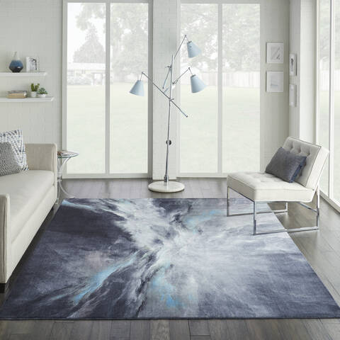 Nourison Le Reve Grey 90 X 120 Area Rug 805-113840 Image 3