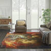 Nourison Le Reve Red 79 X 99 Area Rug  805-113850 Thumb 3