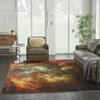 Nourison Le Reve Red 79 X 99 Area Rug  805-113850 Thumb 5