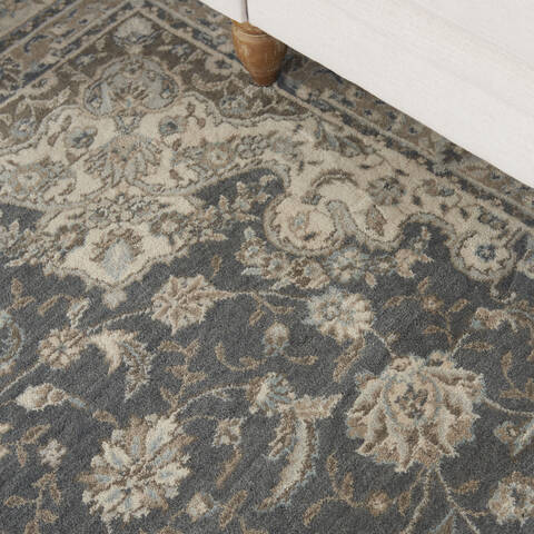Nourison Living Treasures Grey 83 X 113 Area Rug 805-113854 Image 4