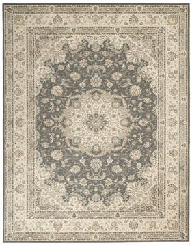 Nourison Living Treasures Grey 7'6" X 9'6" Area Rug  805-113855