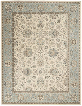 Nourison Living Treasures Beige Rectangle 8x10 ft Wool Carpet 113860