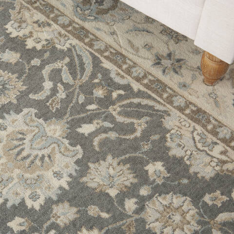 Nourison Living Treasures Grey 99 X 139 Area Rug 805-113862 Image 4
