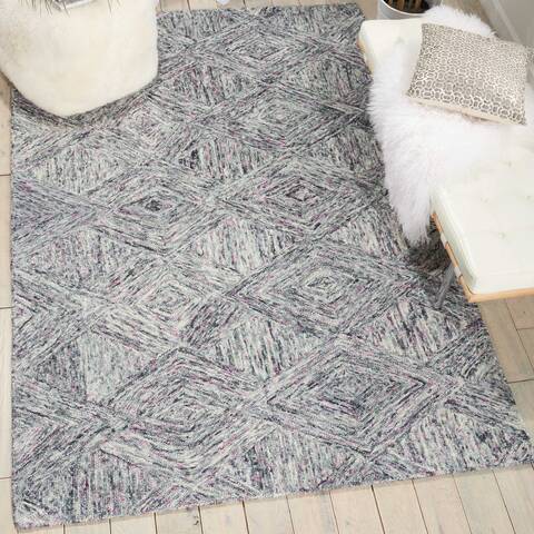 Nourison Linked Grey 50 X 76 Area Rug 805-113867 Image 3