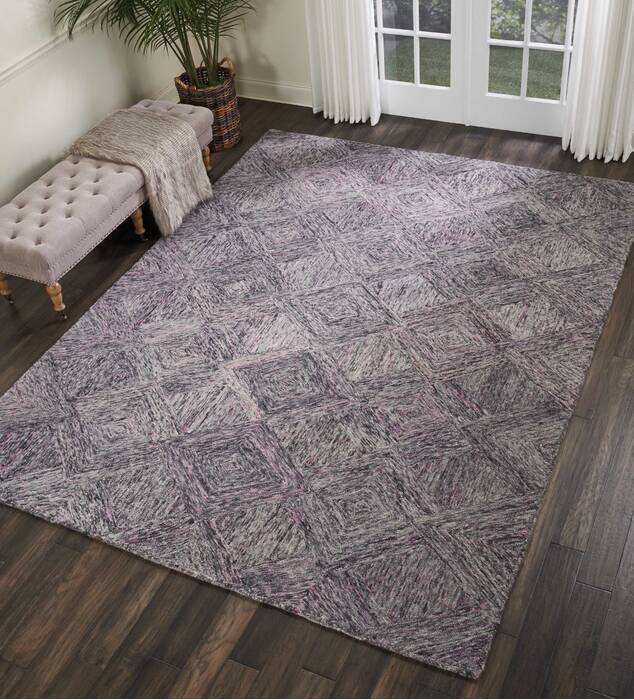 Nourison Linked Grey 80 X 106 Area Rug 805-113868 Image 3