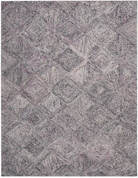 Nourison Linked Grey Rectangle 8x10 ft Wool Carpet 113868