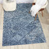 Nourison Linked Blue 50 X 76 Area Rug 805-113874 Thumb 4