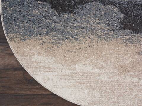 Nourison Maxell Grey Round 310 X 310 Area Rug 805-113879 Image 1