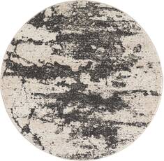 Nourison Maxell Beige Round 4 ft and Smaller Polyester Carpet 113880